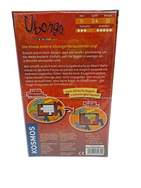 Gra planszowa Ubongo Egmont Szalona gra która rozkręci Twój mózg!