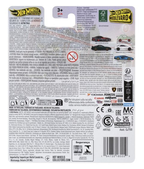 Hot Wheels Premium '60s Fiat 500D Modificado Boulevard 97 HRT65