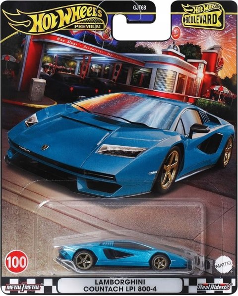 Hot Wheels Premium Boulevard HRT70 Lamborghini Countach LPI 800-4 niebieski