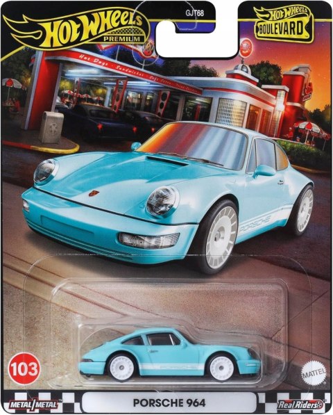 Hot Wheels Premium HRT73 Boulevard Porsche 964 błękitne