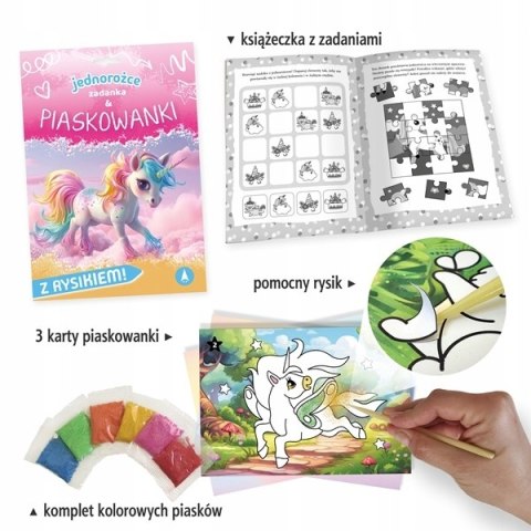 Jednorożce Zadanka i piaskowanki Skrzat