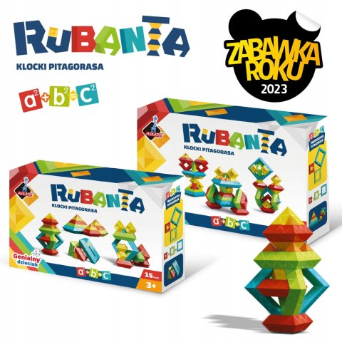 Klocki Askato Rubanta Pitagorasa 30 elementów Konstrukcyjne