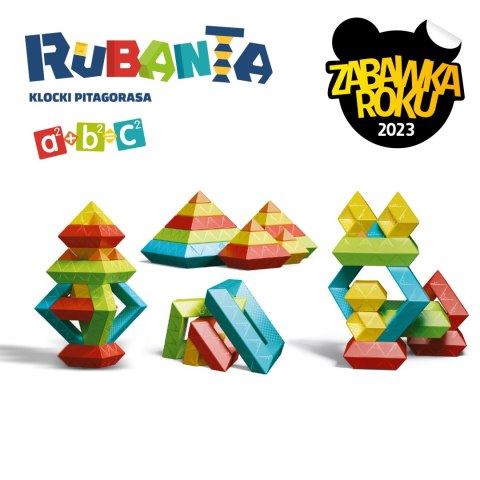 Klocki Askato Rubanta Pitagorasa 30 elementów Konstrukcyjne