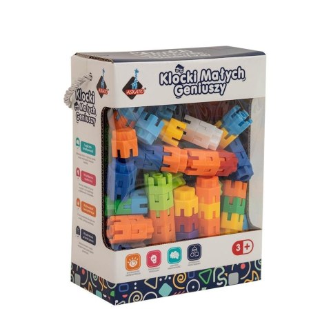 Klocki małych geniuszy Śrubki 150 elementów Askato