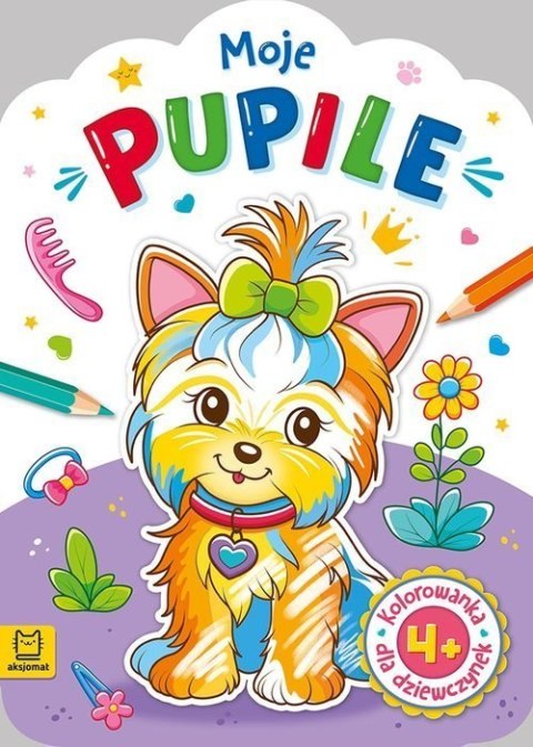 Kolorowanka dla dziewczynek Moje pupile Aksjomat