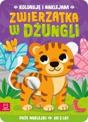 Koloruję i naklejam Zwierzątka w dżungli Duże naklejki od 3 lat Aksjomat
