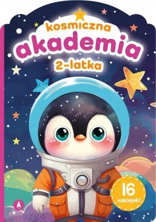 Kosmiczna Akademia 2-latka Skrzat 16 Naklejek Zadania