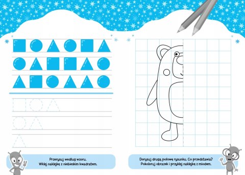 Kosmiczna Akademia 5-latka Skrzat 16 Naklejek Zadania