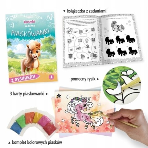 Kucyki Zadanka i piaskowanki Skrzat