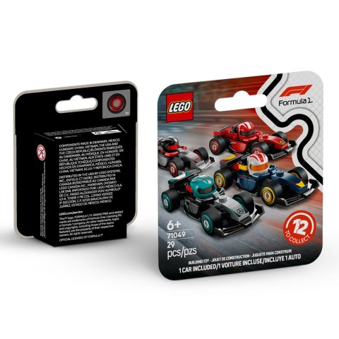 Lego 71049 Kolekcjonerskie Bolid samochody wyścigowe F1 Formuła 1