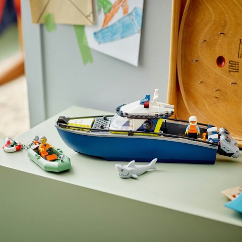Lego City 60456 Miasto Pościg łodzią policyjną Policja