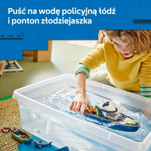 Lego City 60456 Miasto Pościg łodzią policyjną Policja