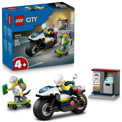 Lego City Miasto 60455 Pościg na motocyklu policyjnym Policja