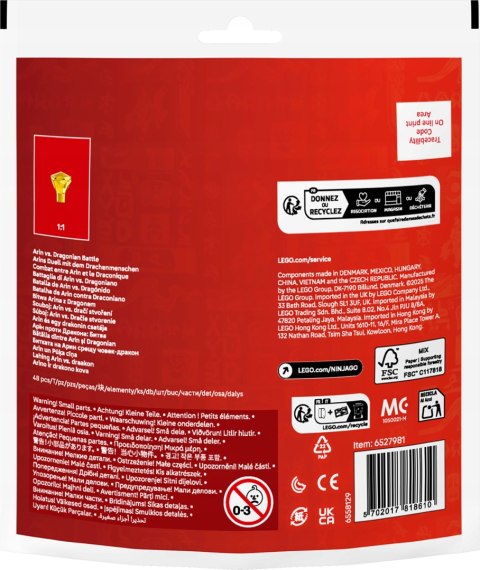 Lego Ninjago Bitwa Arina z Dragonem 30700