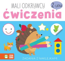 Mali odkrywcy Ćwiczenia 2-latka Zielona Sowa Zadania z Naklejkami