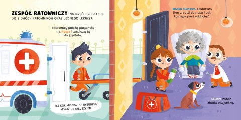 Maszyny i pojazdy Karetka Zielona Sowa Książeczka dla Maluszka