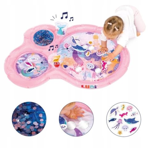 Mata wodna dla niemowląt wersja Maxi różowa Ludi