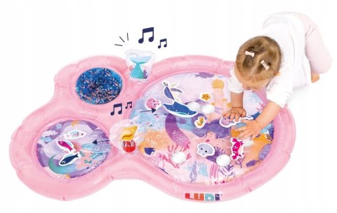 Mata wodna dla niemowląt wersja Maxi różowa Ludi