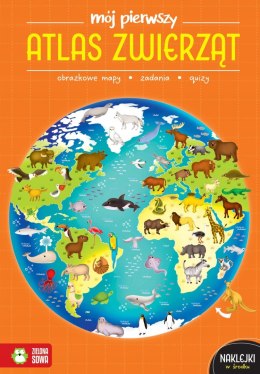 Mój pierwszy atlas zwierząt Zielona Sowa Niezbędnik wiedzy o zwierzętach