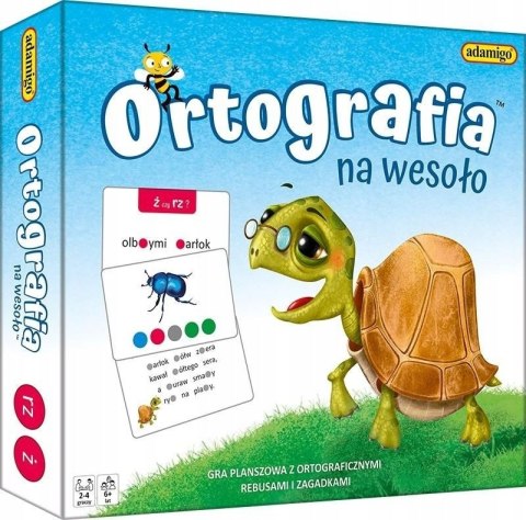 Ortografia na wesoło Adamigo Ortograficzna gra planszowa