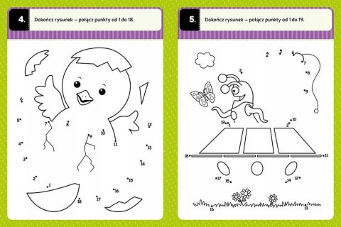 Połącz kropki Łamigłówki przedszkolaka od 5 lat Aksjomat