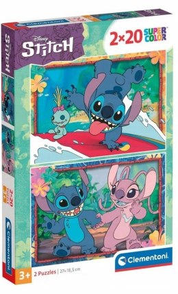 Puzzle 2x20 elementów Disney Stitch Clementoni 2w1