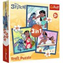 Puzzle 3w1 Czas ze Stitchem Disney Lilo & Stitch 34896