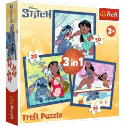 Puzzle 3w1 Czas ze Stitchem Disney Lilo & Stitch 34896