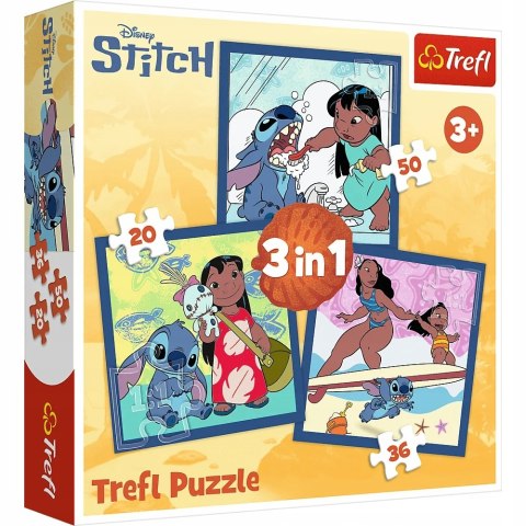 Puzzle 3w1 Czas ze Stitchem Disney Lilo & Stitch 34896