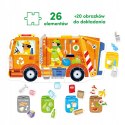 Puzzle CzuCzu Moto Puzzle 26 elementów Śmieciarka Czu czu 2+ 3+