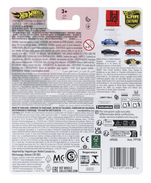 Samochód Hot HRV69 Wheels Premium Japan Historics '72 Toyota Corolla Lewin