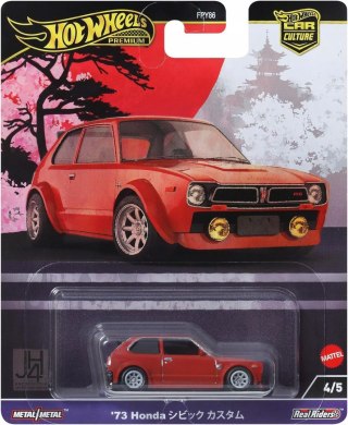 Samochód Hot HRV85 Wheels Premium Japan Historics '73 Honda Civic Custom