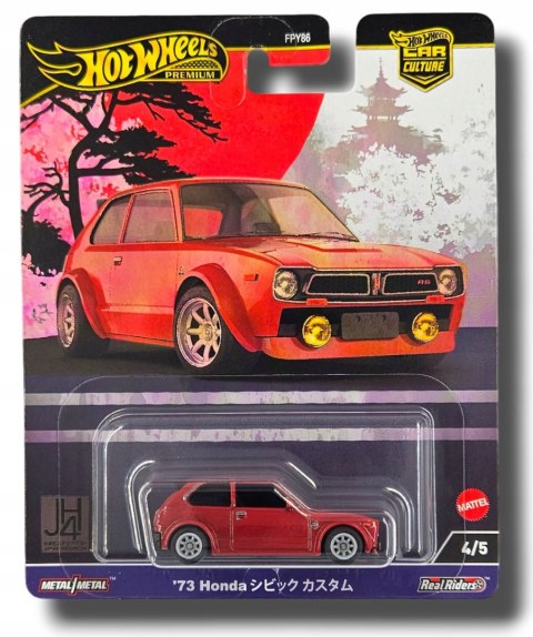 Samochód Hot HRV85 Wheels Premium Japan Historics '73 Honda Civic Custom