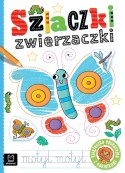 Szlaczki zwierzaczki Edukacyjna książeczka z naklejkami Aksjomat