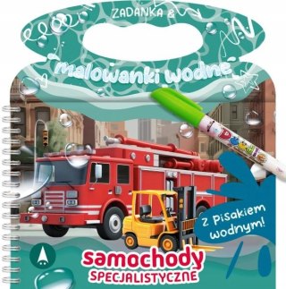 Zadanka i malowanki wodne Pisak Wodny Samochody specjalistyczne Skrzat