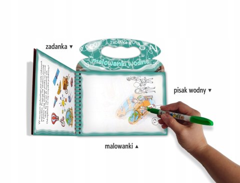 Zadanka i malowanki wodne Pisak Wodny Samochody specjalistyczne Skrzat