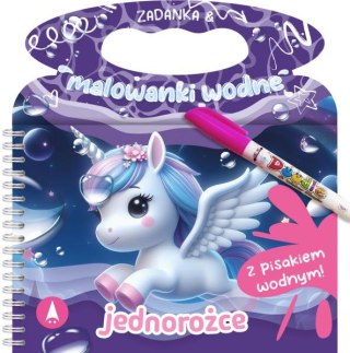 Zadanka i malowanki wodne z pisakiem wodnym Jednorożce Skrzat