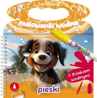 Zadanka i malowanki wodne z pisakiem wodnym Pieski Skrzat