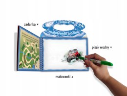 Zadanka i malowanki wodne z pisakiem wodnym Samochody wyścigowe Skrzat