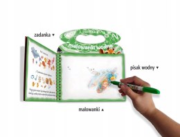 Zadanka i malowanki wodne z pisakiem wodnym Zwierzaki Skrzat