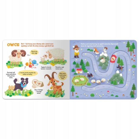 Zwierzątka na wsi Labirynty z ruchomymi elementami Aksjomat