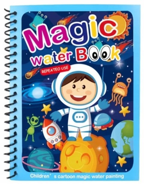 Astronauta Kosmos Magiczna Kolorowanka z Pisakiem Wodnym Skrzat