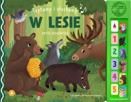 Czytamy i słuchamy W lesie Aneta Grabowska Skrzat Opowiadania Dźwiękowa