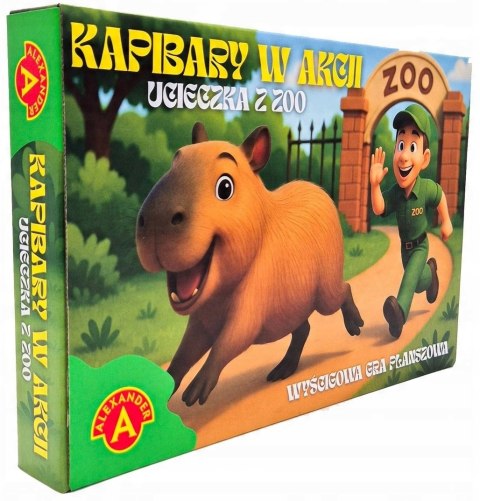Gra planszowa Kapibary w akcji Ucieczka z zoo Alexander