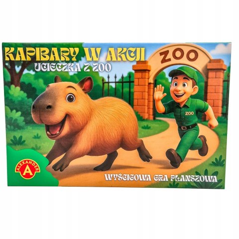 Gra planszowa Kapibary w akcji Ucieczka z zoo Alexander
