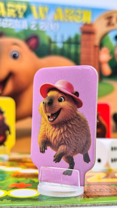 Gra planszowa Kapibary w akcji Ucieczka z zoo Alexander