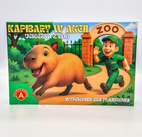 Gra planszowa Kapibary w akcji Ucieczka z zoo Alexander