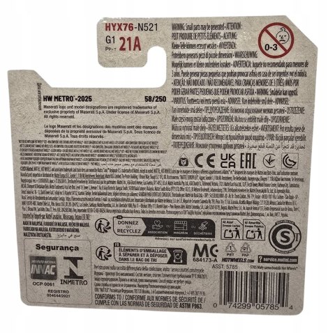 Hot Wheels Maserati Shamal HW Metro 4/5 HYX76