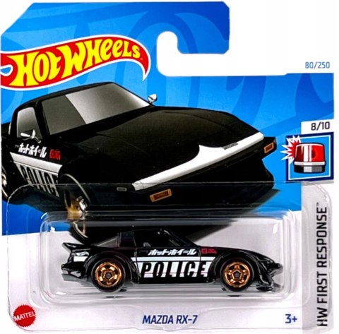 Hot Wheels Mazda RX-7 Police Czarny HTD54
