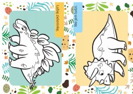 Kolorowanka z tatuażami świecą w ciemności! Dinozaury Skrzat